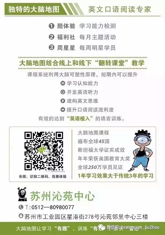 大脑地图苏州园区沁苑中心 大脑地图苏州园区沁苑中心